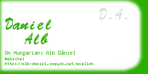 daniel alb business card