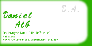 daniel alb business card